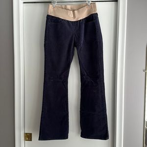 Gap maternity blue flare corduroy pants